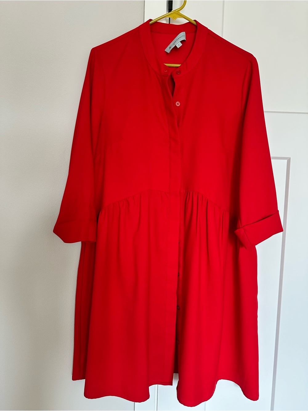 Tuckernuck Scarlet Button-Front Mini Dress size L - Picture 5 of 8